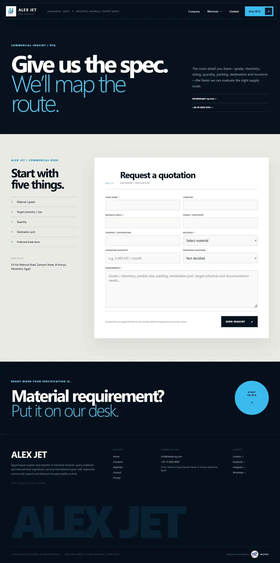 AlexJet project screenshot 3