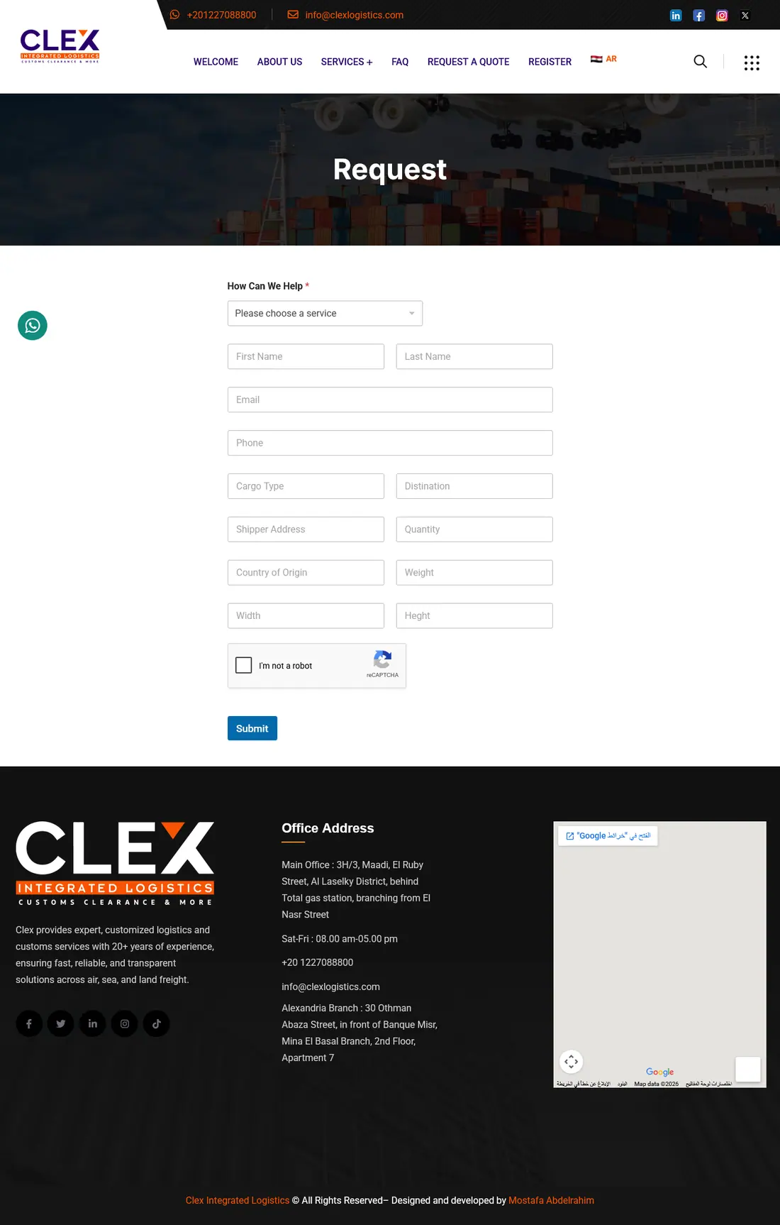 Clex Logistics project screenshot 2